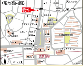 【地図】 | 青葉台2丁目　売ビル
