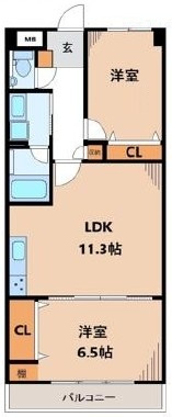 クリア氷川台の間取り|間取りです。