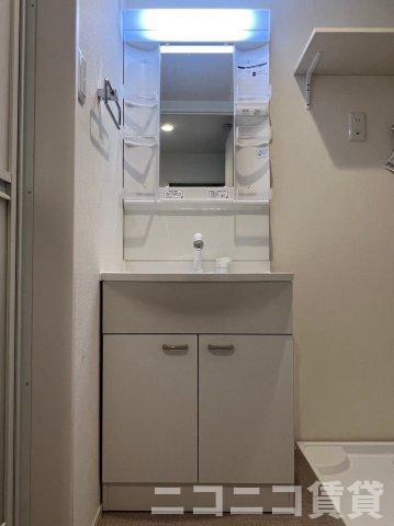 【洗面所】 | ハーモニーテラス三園A | 別号室イメージの為、現状を優先致します。