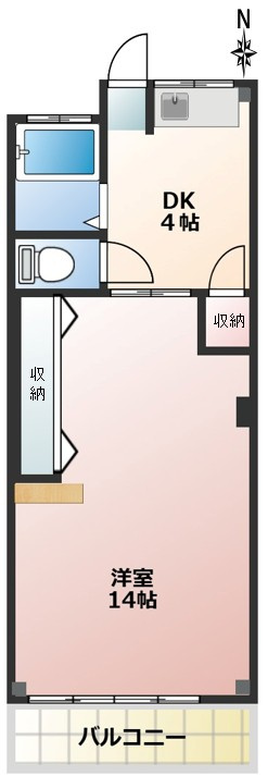 中田マンションの間取り