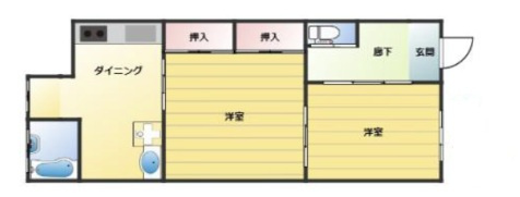 灘中央ビルの間取り