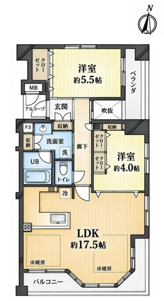 ドルフ灘アルヴィレージュの間取り