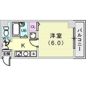 ヒューネット神戸元町通の間取り