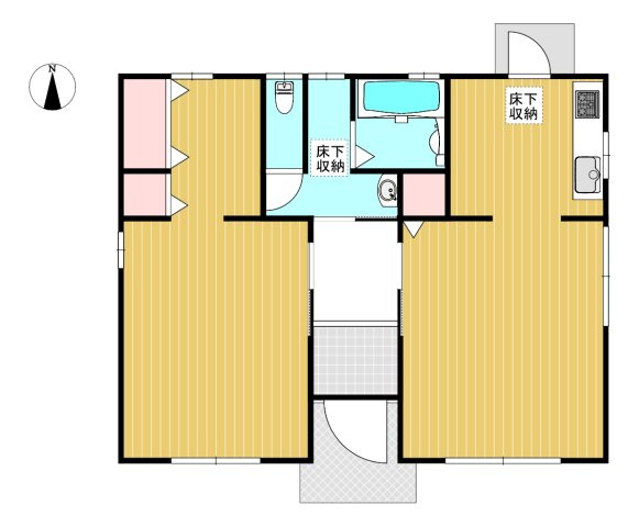 平下荒川字中剃 中古一戸建ての間取り