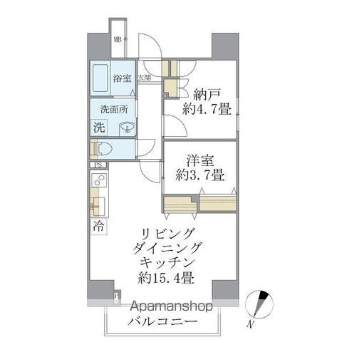 Ｄ’Ｓ　ＶＡＲＩＥ阪東橋レジデンスの間取り