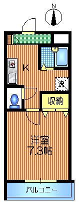サザンコート代田の間取り|南向き日当たり良好