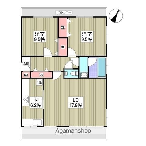 パークハイツ　横浜の間取り