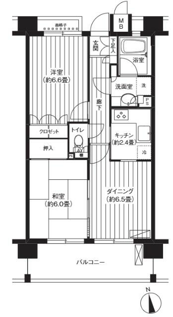 パシフィーク品川の間取り
