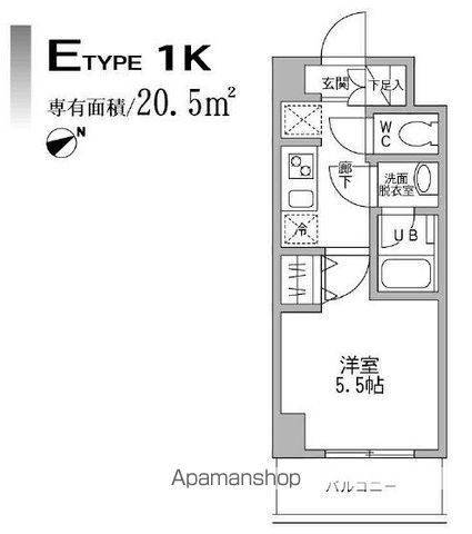 パークフラッツ横濱平沼橋の間取り
