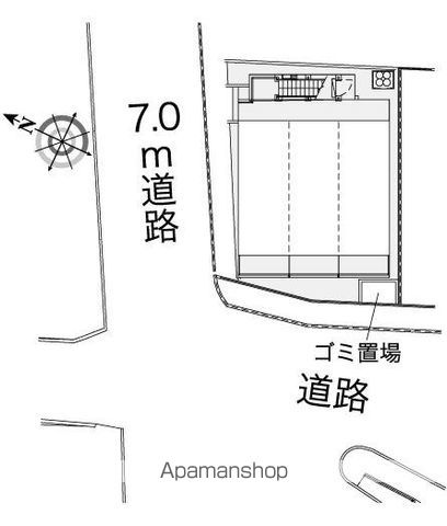 レオパレスハイム三ツ沢の区画図