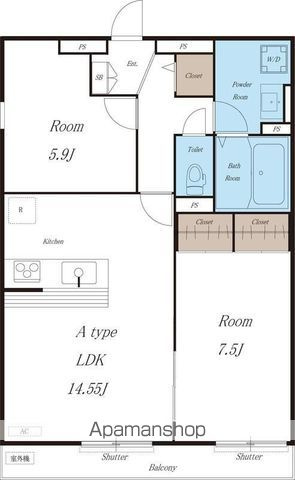 リブリ・ＭＳＪ　ＰＡＲＫ　ＬＩＦＥの間取り