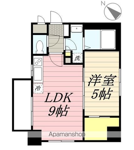 横浜市神奈川区松本町３丁目の賃貸マンションの間取り