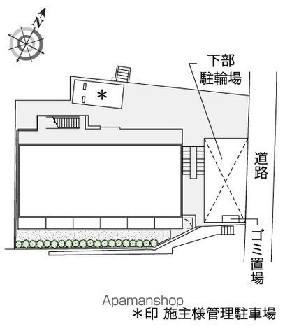 レオパレスキュア横浜の区画図