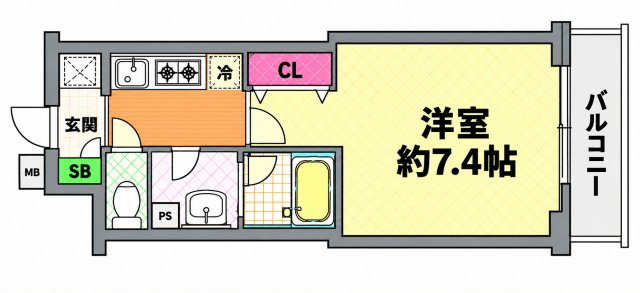 【間取り】 | ファステート難波デラックス