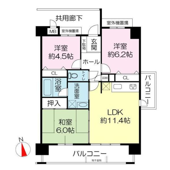 【間取り】 | パセオ上牧