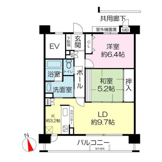 【間取り】 | パセオ上牧