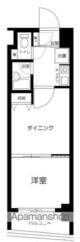横浜市神奈川区浦島町の賃貸マンションの間取り