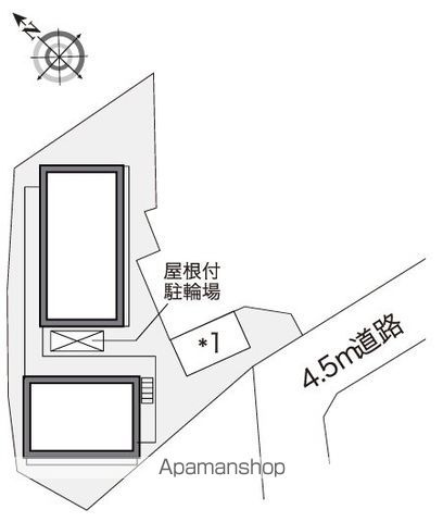 レオパレスアトリオの区画図
