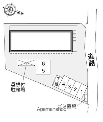 レオパレスコートサイドの区画図