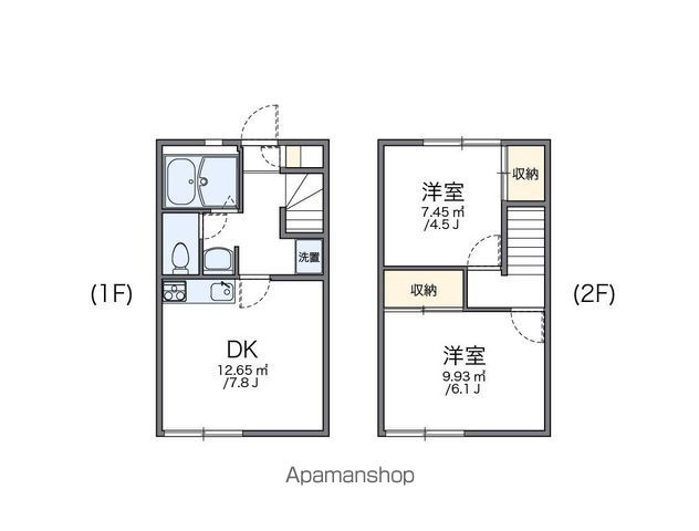 レオパレスＹＯＫＯＭＩＺＯの間取り