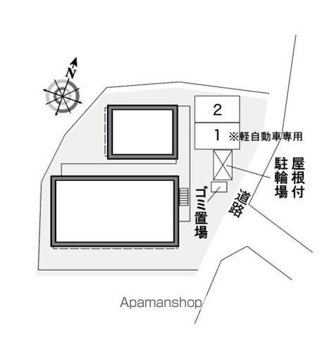 レオパレスカーサ　ヒラルダの区画図