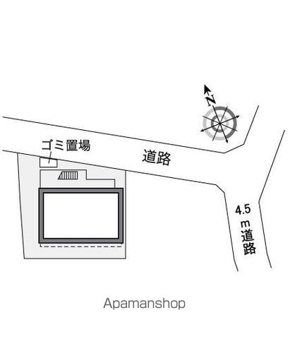 レオパレス矢部の区画図