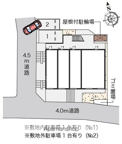 クレイノテラスハウスの区画図