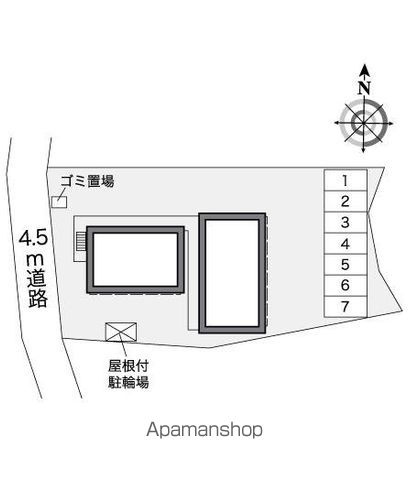 レオパレスヒルズ島台の区画図