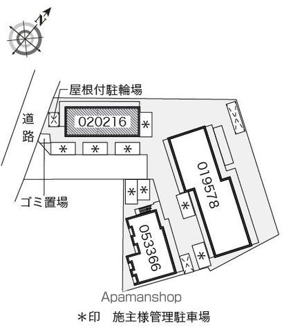 レオパレス大倉山メルベーユⅠの区画図