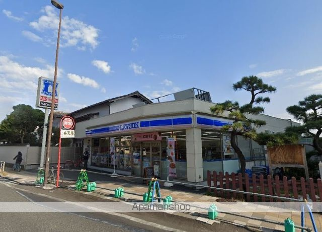 横浜市金沢区洲崎町のアパートの周辺|ローソン 金沢八景 コンビニ 483m 