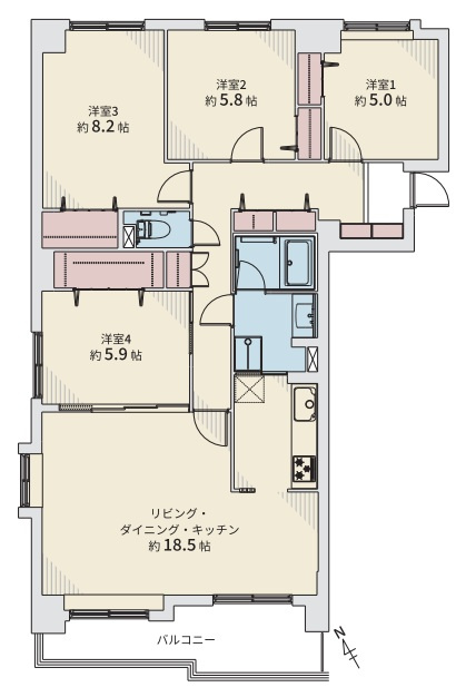 南郷シティハウスⅡの間取り