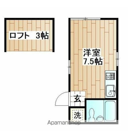 横浜市西区境之谷のアパートの間取り