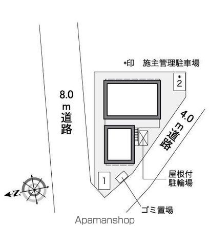 レオパレスヒルサイドハイツ菅田の区画図