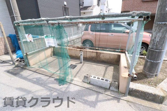 ノーブルナガシマのその他共用部分|ゴミ捨て場　ネットもあって散らかりにくくなってます！