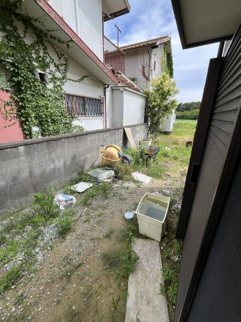 広野6丁目アパートのバルコニー