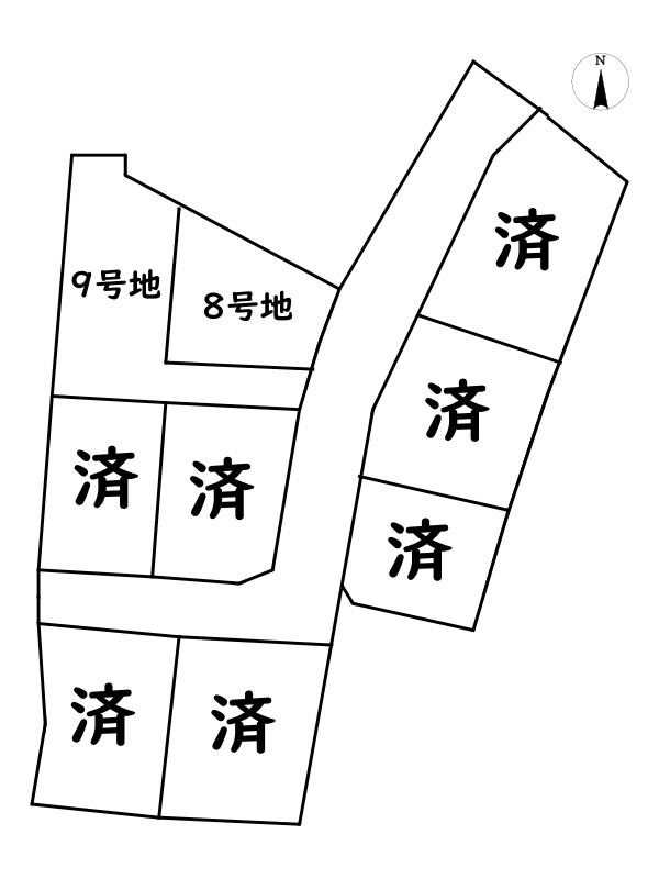 姫路市御立中7丁目/売土地の区画図