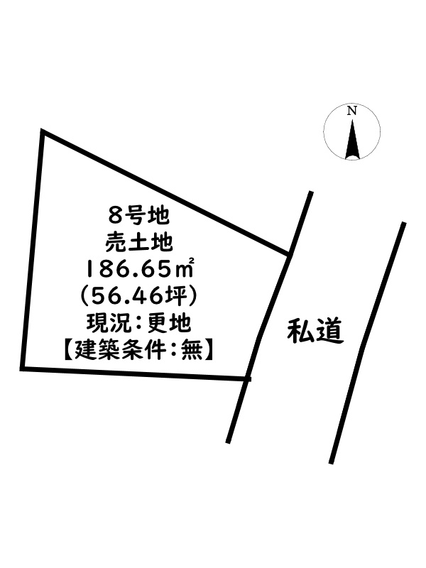 姫路市御立中7丁目/売土地の土地図