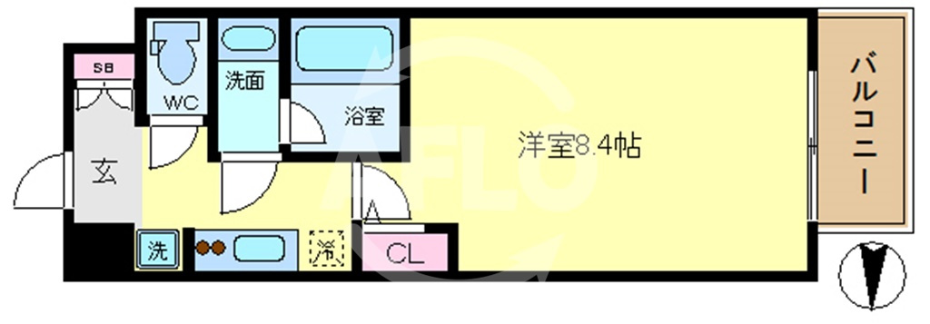 エグゼ難波南Ⅴの間取り|エグゼ難波南Ⅴ　間取り