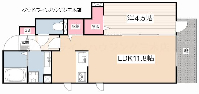 サニーDハウス芝町　イーストの間取り