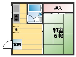 マンション松原の間取り