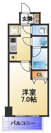 【間取り】 | アクアプレイス東天満Ⅱ