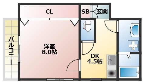 キャッスルM&Kの間取り