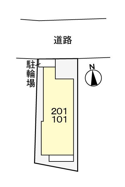 サンク　フルールの駐車場