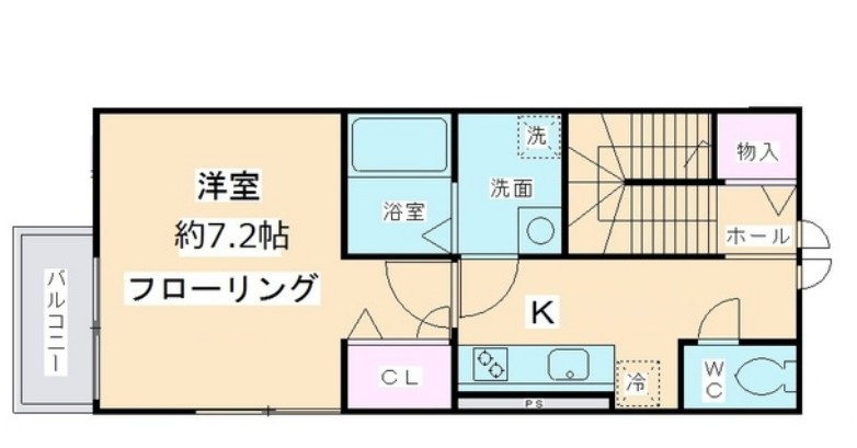 ラルジュ桜丘の間取り|間取りです。