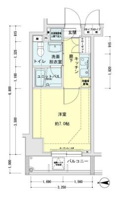メインステージ錦糸町駅前Ⅱの間取り