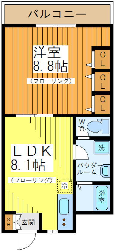 アルパイン松原の間取り