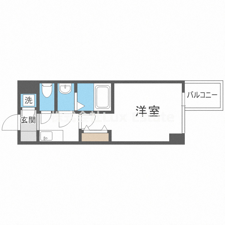 プレミアムコート谷町四丁目の間取り