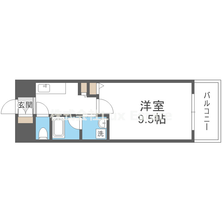 ホープ松屋町住吉の間取り