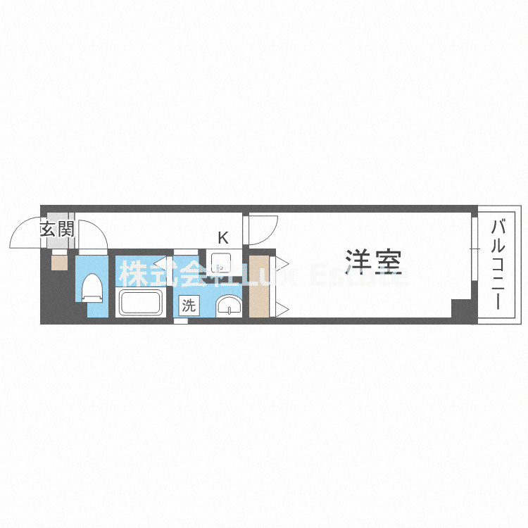 リバーライズ谷町4の間取り