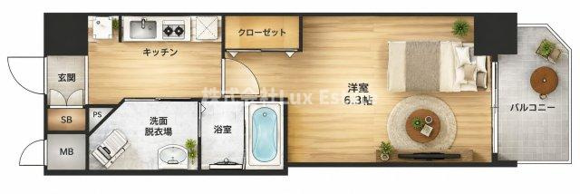アメニティ心斎橋イーストの間取り
